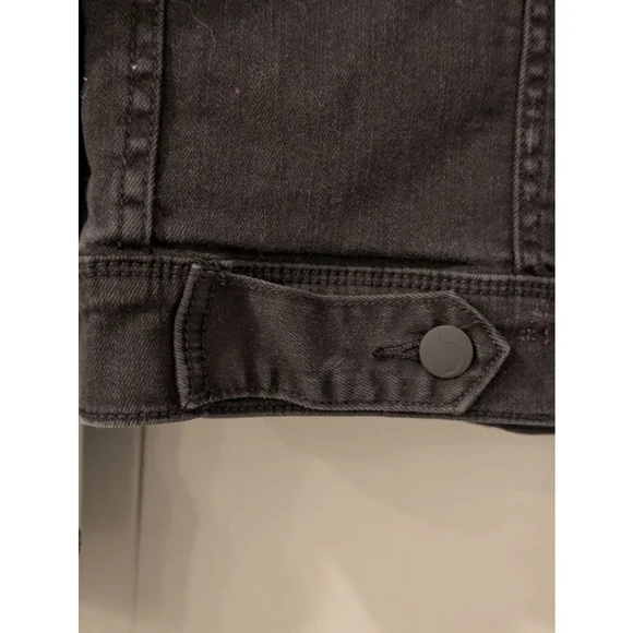 Women's Joe's Jeans Black Distressed Denim Lightweight Jacket M - Picture 6 of 11